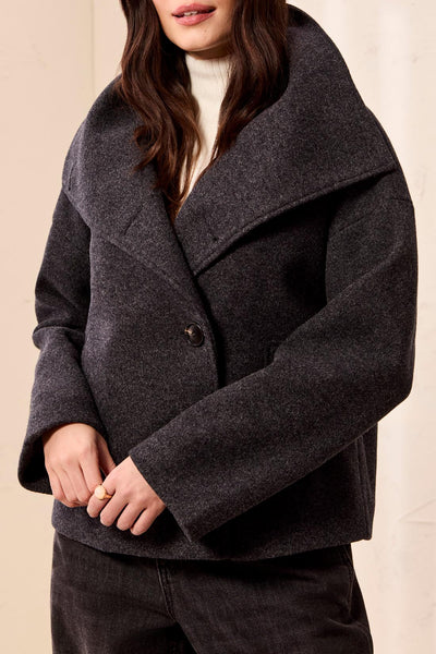 TRIBAL - LOFTY CHIC FUNNEL NECK JACKET - 6343O-5847 - 3 Colours
