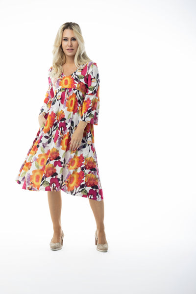 PURE ESSENCE -WILD BLOOM PRINT DRESS- 662-5135
