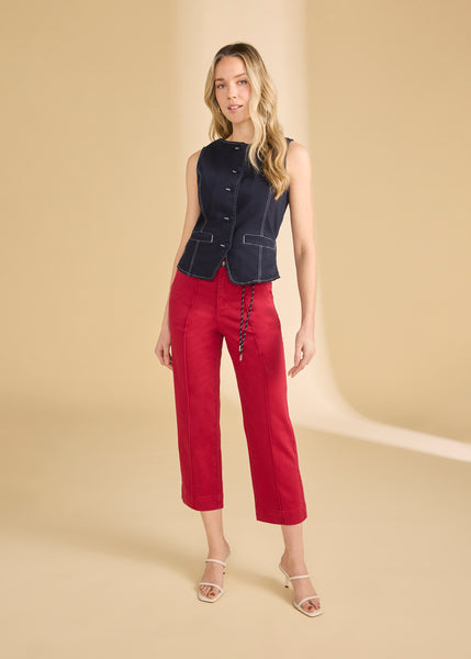 FDJ - EURO TWILL SUZANNE STRAIGHT CROP - 6907511 - 2 Colours