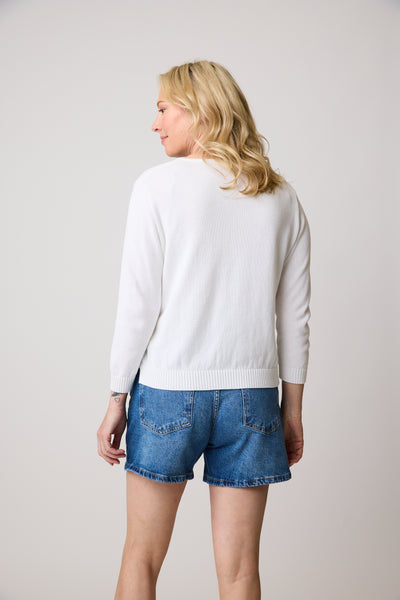 PARKHURST / COTTON COUNTRY -  FERNANDA VEE SWEATER - 70268 - 3 Colours