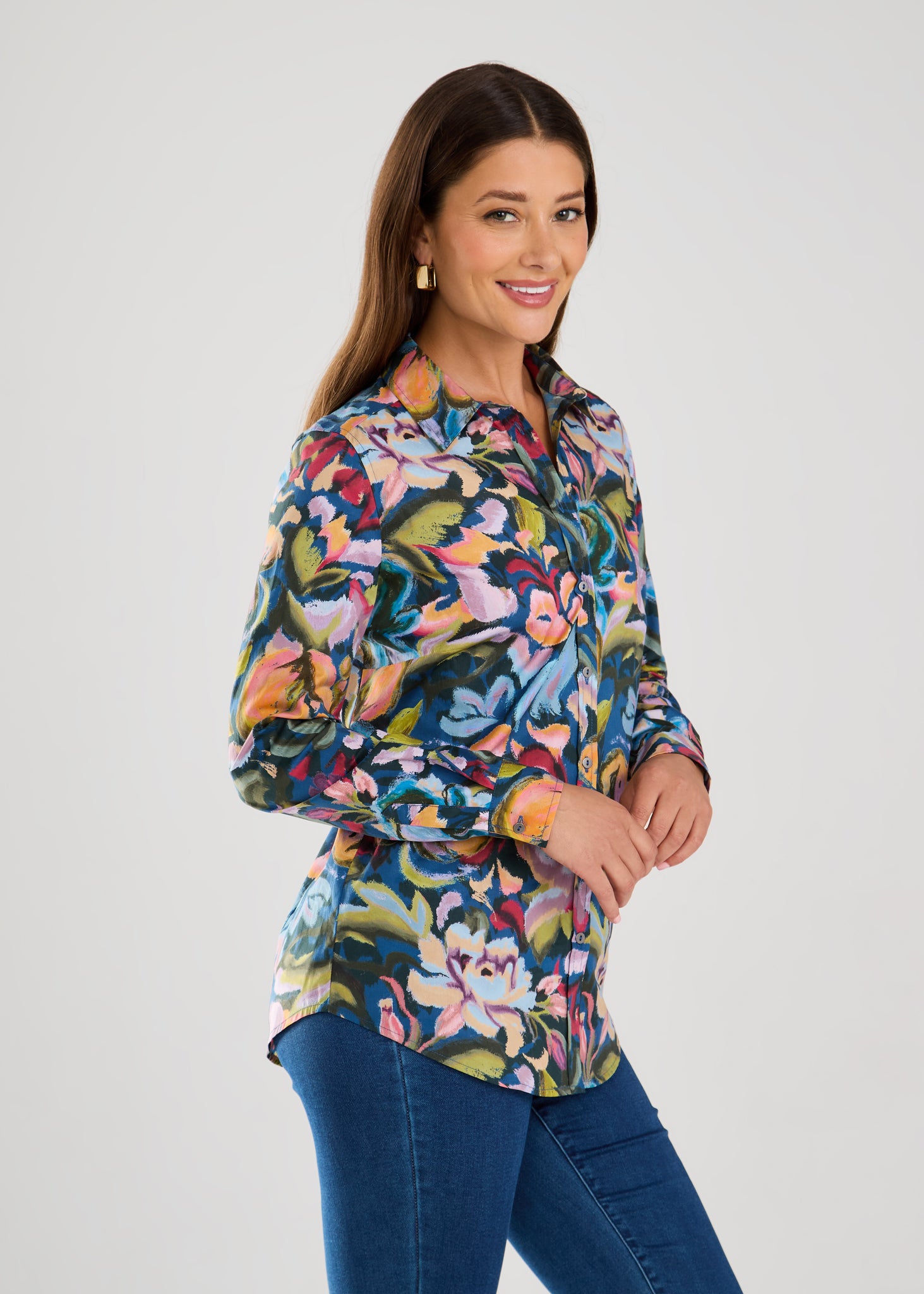 FDJ - GARDEN CAMOFLAGE POPLIN CLASSIC SHIRT - 7623623