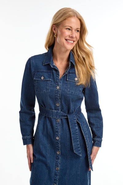 FDJ - DENIM DRESS / DUSTER COAT- 7697667