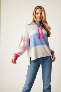 PARKHURST - BIANCA OVERSIZED COLOUR BLOC SWEATER - 80109