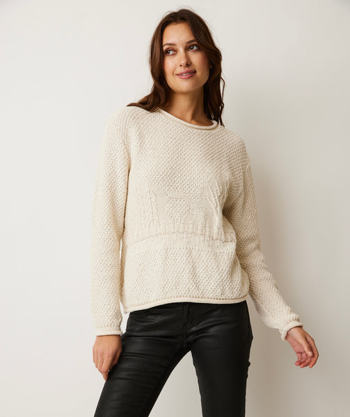 PARKHURST / COTTON COUNTRY - LINDEN TEXTURE SCENE SWEATER - 85173