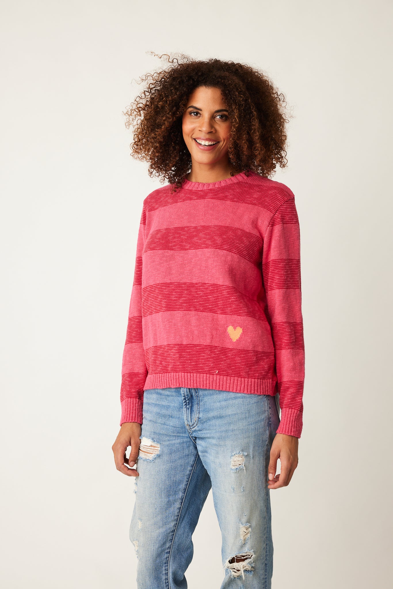 PARKHURST / COTTON COUNTRY - MARGOT STRIPE SWEATER - 87307