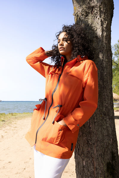 ALISON SHERI - HOODED WATERPROOF RAINCOAT - A47220 - 2 Colours