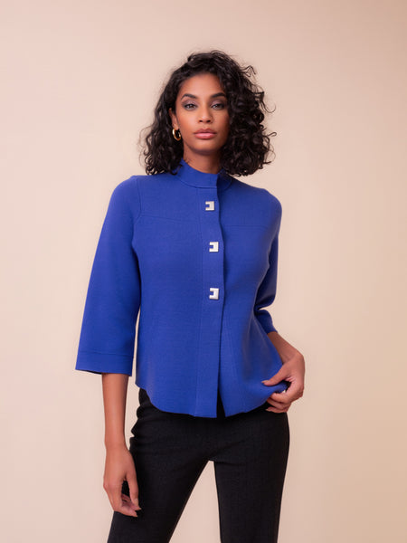 ALISON SHERI - SOFT KNIT BUTTON FRONT CARDIGAN JACKET  -A48211 -  2 COLOURS