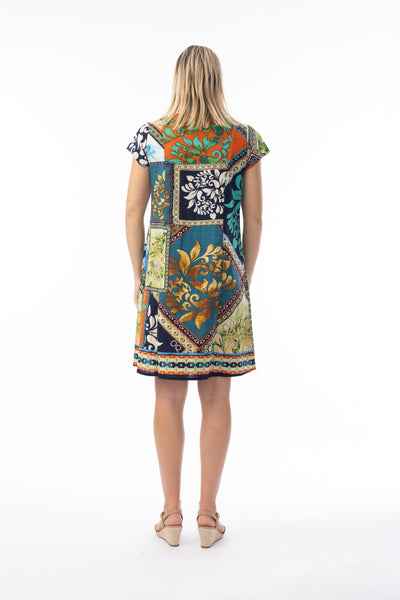 ORIENTIQUE - CABO FRIA PRINT DRESS - 40207
