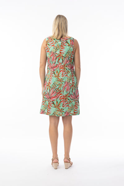 ORIENTIQUE - EQUADOR PRINT REVERSIBLE DRESS - 40213