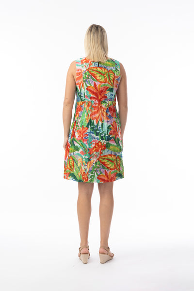 ORIENTIQUE - EQUADOR PRINT REVERSIBLE DRESS - 40213