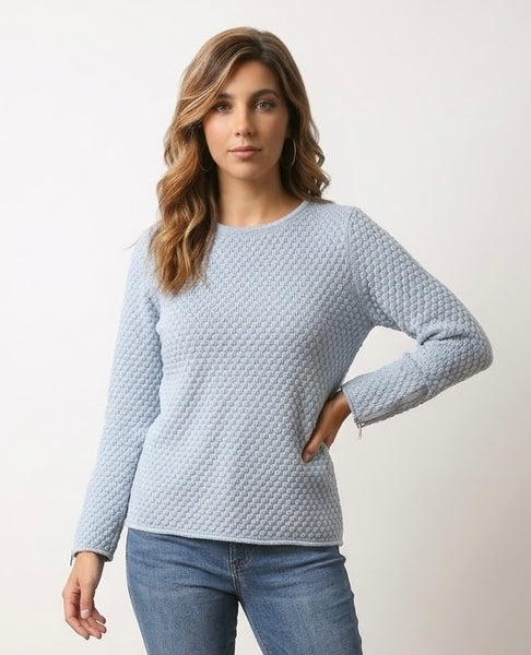 SKOVHUUS - ORGANIC COTTON POPCORN KNIT SWEATER - 6750 - 4 Colours