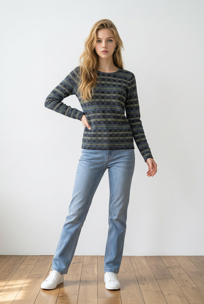MANSTEAD - LIA ORGANIC COTTON CREW NECK SWEATER