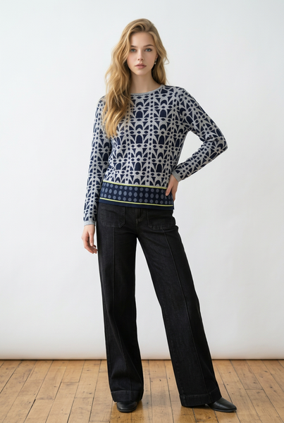 MANSTED - VERONICA ORGANIC COTTON CREW NECK SWEATER - 3 Colours