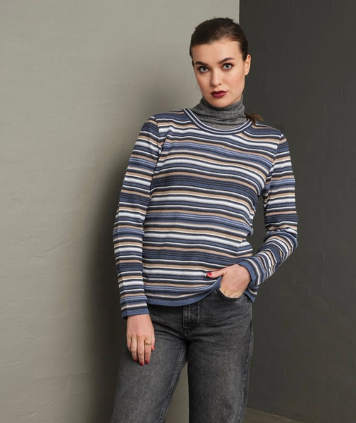 SKOVHUUS - MULTI STRIPE SWEATER- 3629 - 3 Colours