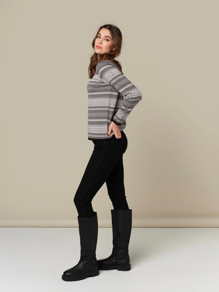 SKOVHUUS - MULTI STRIPE SWEATER - 3660 - 2 Colours