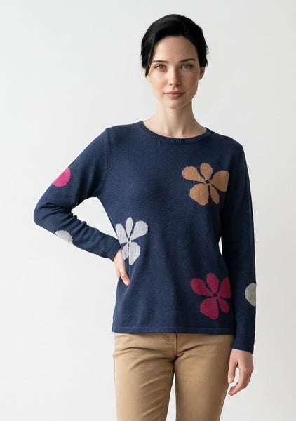 SKOVHUUS -FUN FLOWERS SWEATER - 4440