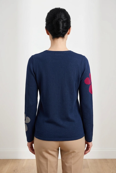 SKOVHUUS -FUN FLOWERS SWEATER - 4440
