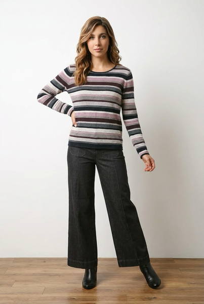 MANSTED - MATHILDE ORGANIC COTTON CREW NECK SWEATER - 2 Colours