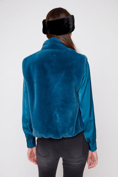 RENUAR - FAUX FUR VEST - R3879L-E3011