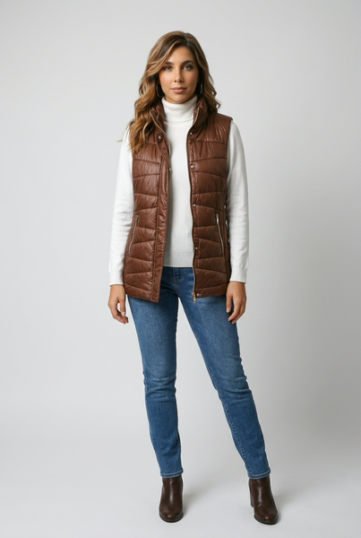RENUAR - LUXE QUILTED VEST - R3955L-E3034 - 3 Colours