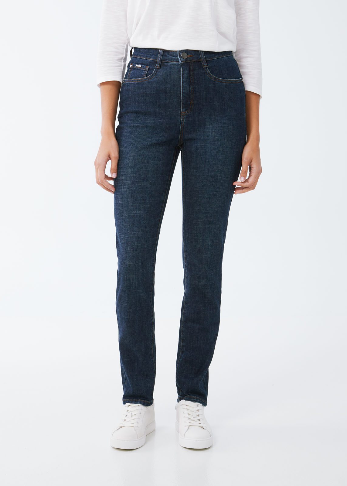 FDJ - CROSSHATCH DENIM -SUZANNE SLIM STRAIGHT LEG JEAN- 6847809 - 2 COLOURS