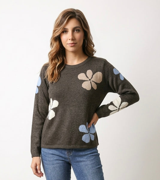SKOVHUUS -FUN FLOWERS SWEATER - 4440 - 2 colours