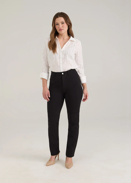 FDJ - ESSENTIALS - SUZANNE PETITE STRAIGHT LEG PONTE PANT - 8922396 - 2 Colours (Copy)