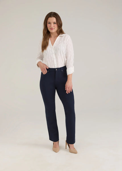 FDJ - ESSENTIALS - SUZANNE PETITE STRAIGHT LEG PONTE PANT - 8922396 - 2 Colours (Copy)