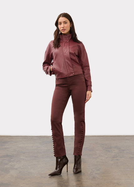 FDJ - FAUX LEATHER CROPPED TRENCH JACKET - 10051592