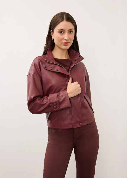 FDJ - FAUX LEATHER CROPPED TRENCH JACKET - 10051592