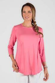 PURE ESSENCE- 3/4 SLEEVE BAMBOO TOP - 210-4769 - 13 Colours