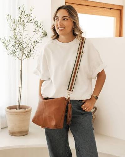 LOUENHIDE - DAISY STRIPE CROSSBODY BAG - 3 COLOURS