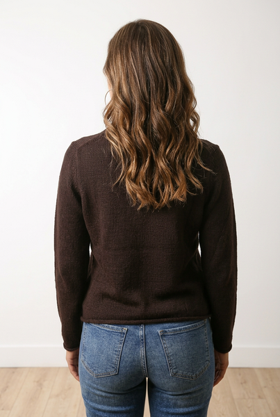 SKOVHUUS - ORGANIC COTTON ROLL CREW NECK  - 2954- 2 COLOURS