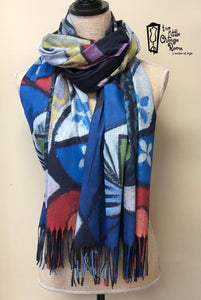 INT - MUSEUM PRINT SCARF - SF1716