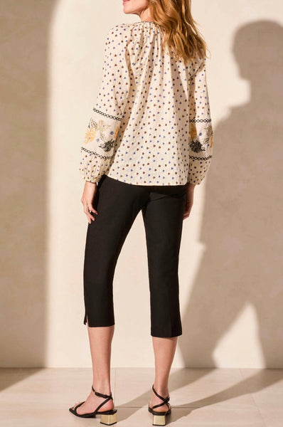 TRIBAL - EMBROIDERED & FANCY TRIM BLOUSE - 5801O-5270