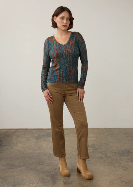 FDJ - KINGSTON LONG SLEEVE V-NECK TOP - 3252508