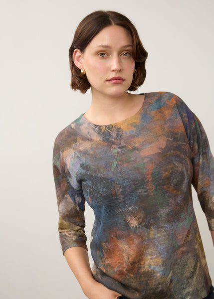 FDJ - HEDY DROP SHOULDER 3/4 SLEEVE TOP - 3901451