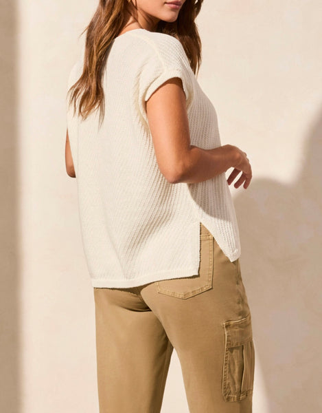 TRIBAL - SPLIT V NECK SWEATER - 5704O-5224 - 2 Colours