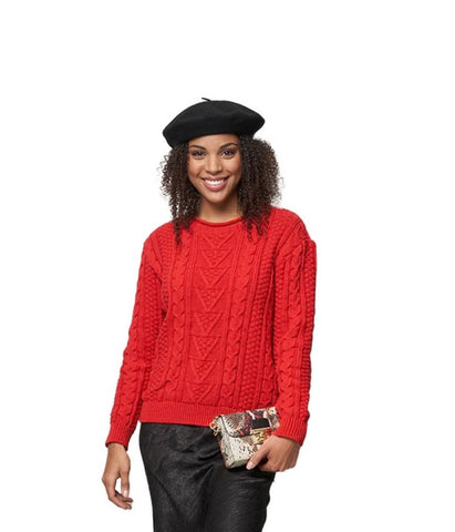 PARKHURST / COTTON COUNTRY - JENNIFER CREW SWEATER - 85142- 2 colours