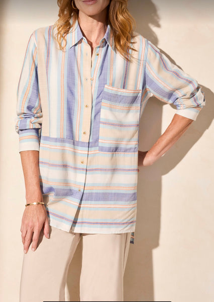 TRIBAL - STRIPED TUNIC SHIRT - 2185O-8100