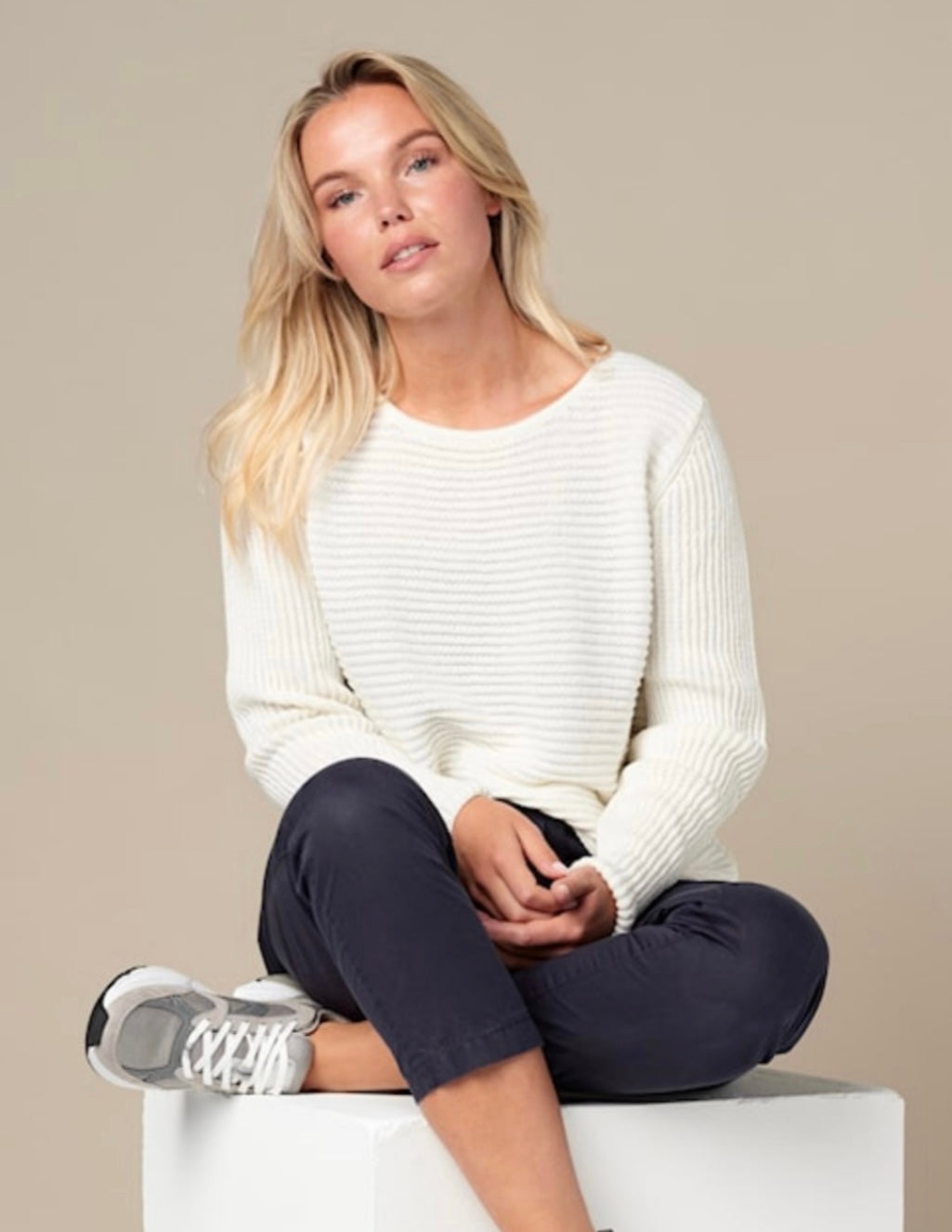 SKOVHUUS - ORGANIC COTTON RIB W/ ZIP DETAIL SWEATER - 5353-  8 Colours