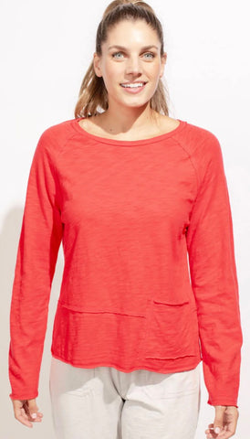 ESCAPE - COTTON JERSEY POCKET PULLOVER TEE - E10020S5 - 3 Colours