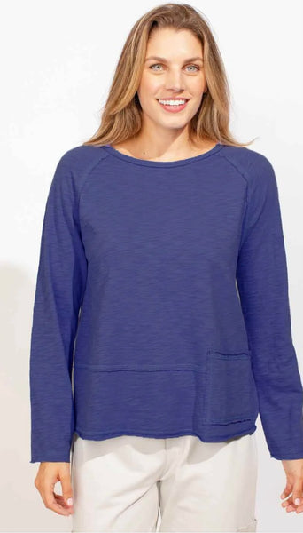 ESCAPE - COTTON JERSEY POCKET PULLOVER TEE - E10020S5 - 3 Colours