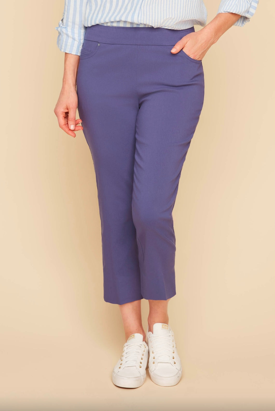 RENUAR - PULL ON COMFORT CROP - R8100-E730 -2 Colours