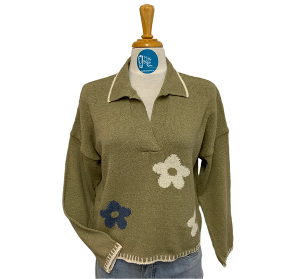 SKOVHUUS - FUN FLOWER SWEATER - 3737 - 2 Colours