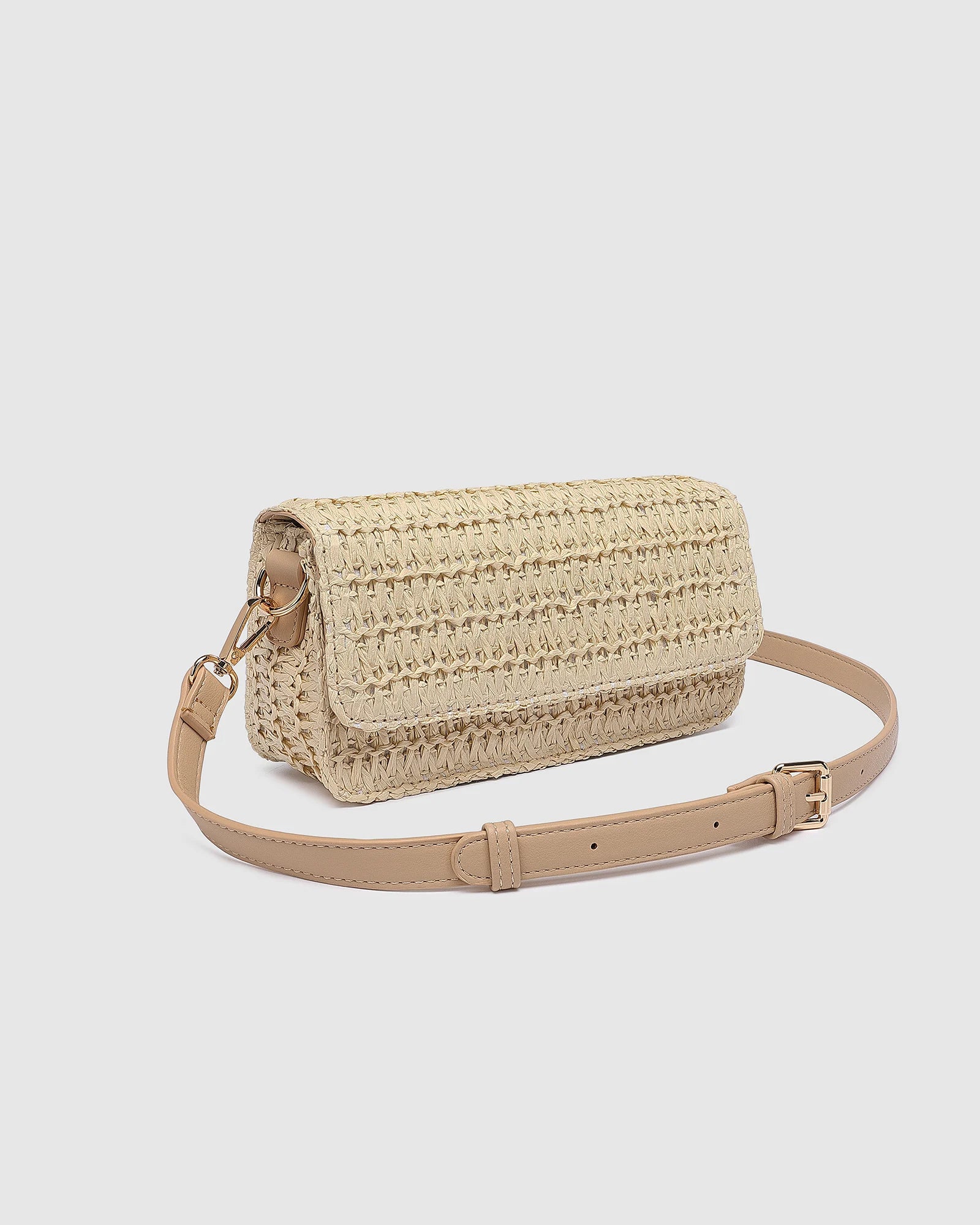 LOUENHIDE - FREYA RAFFIA CROSSBODY BAG