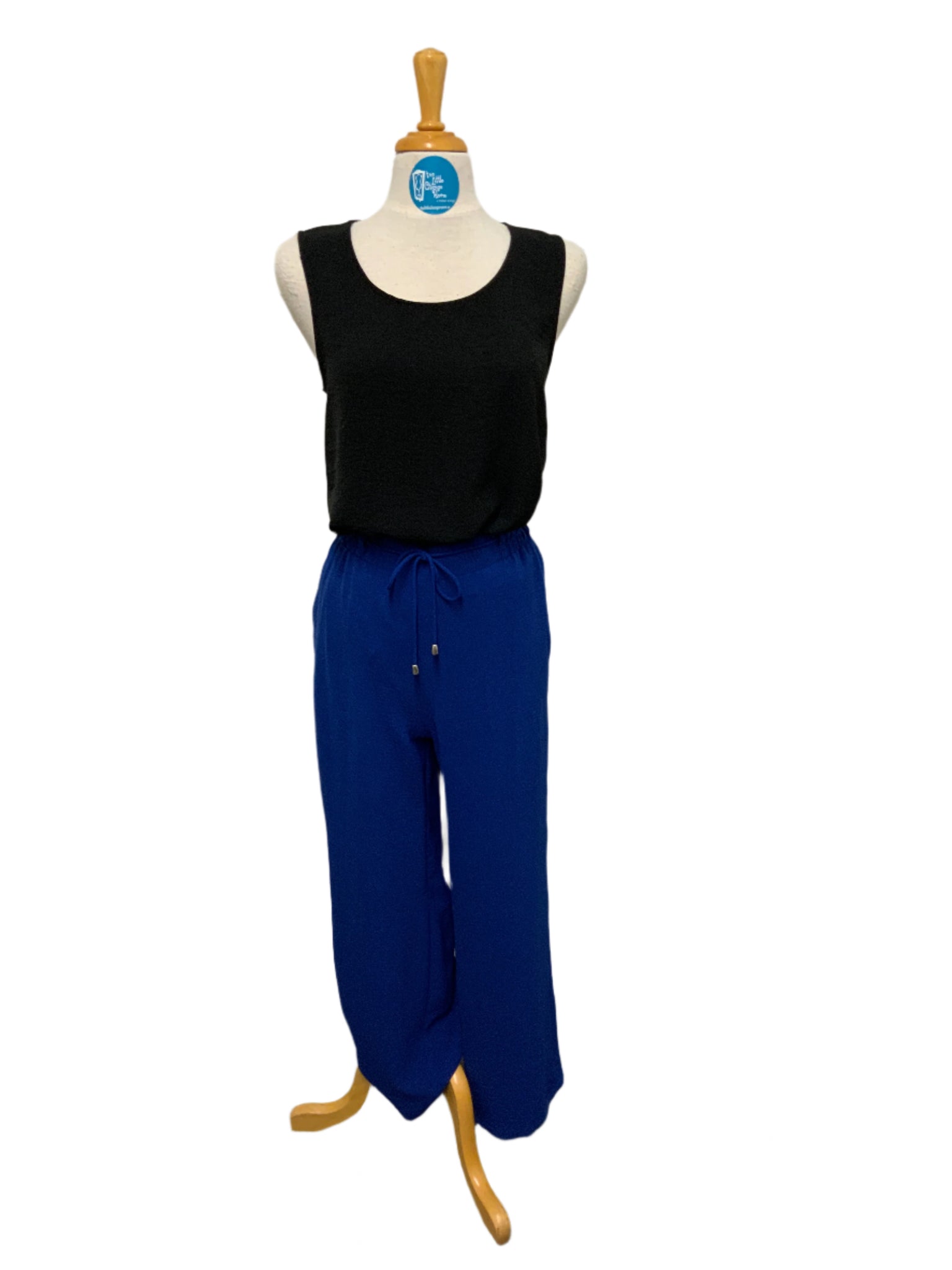PURE ESSENCE - FLOWY DRAWSTRING  PANT - 256-2373- 2 Colours