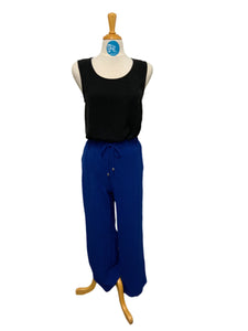 PURE ESSENCE - FLOWY DRAWSTRING  PANT - 256-2373- 2 Colours
