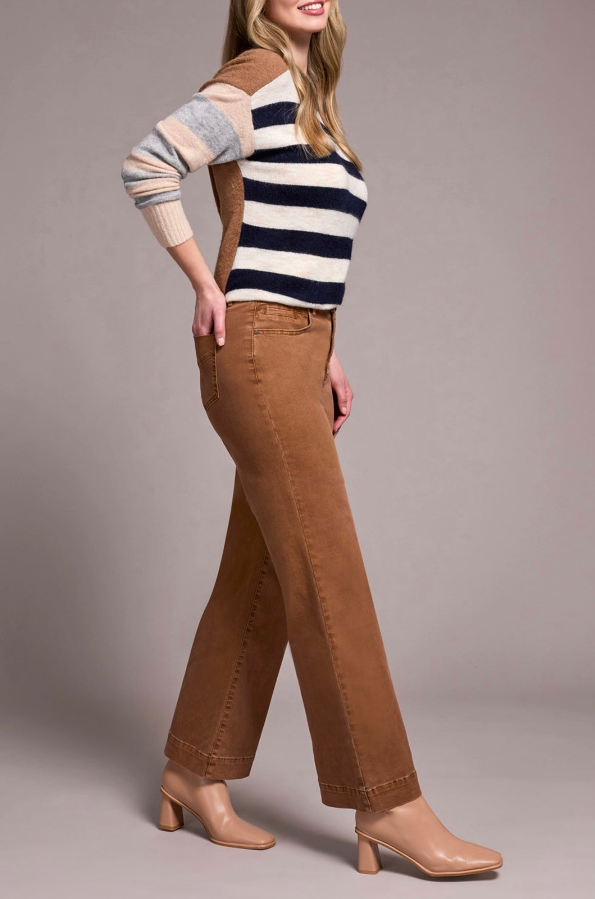 TRIBAL - COMFORT STRETCH WIDE LEG  PANT - 1861O-2020W - 5 Colours