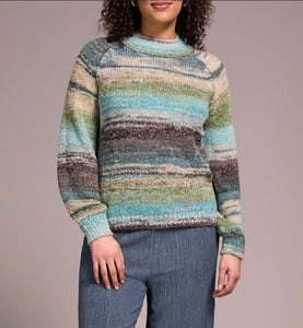 TRIBAL - AQUA HAZE MOCK SWEATER - 1942O-8208